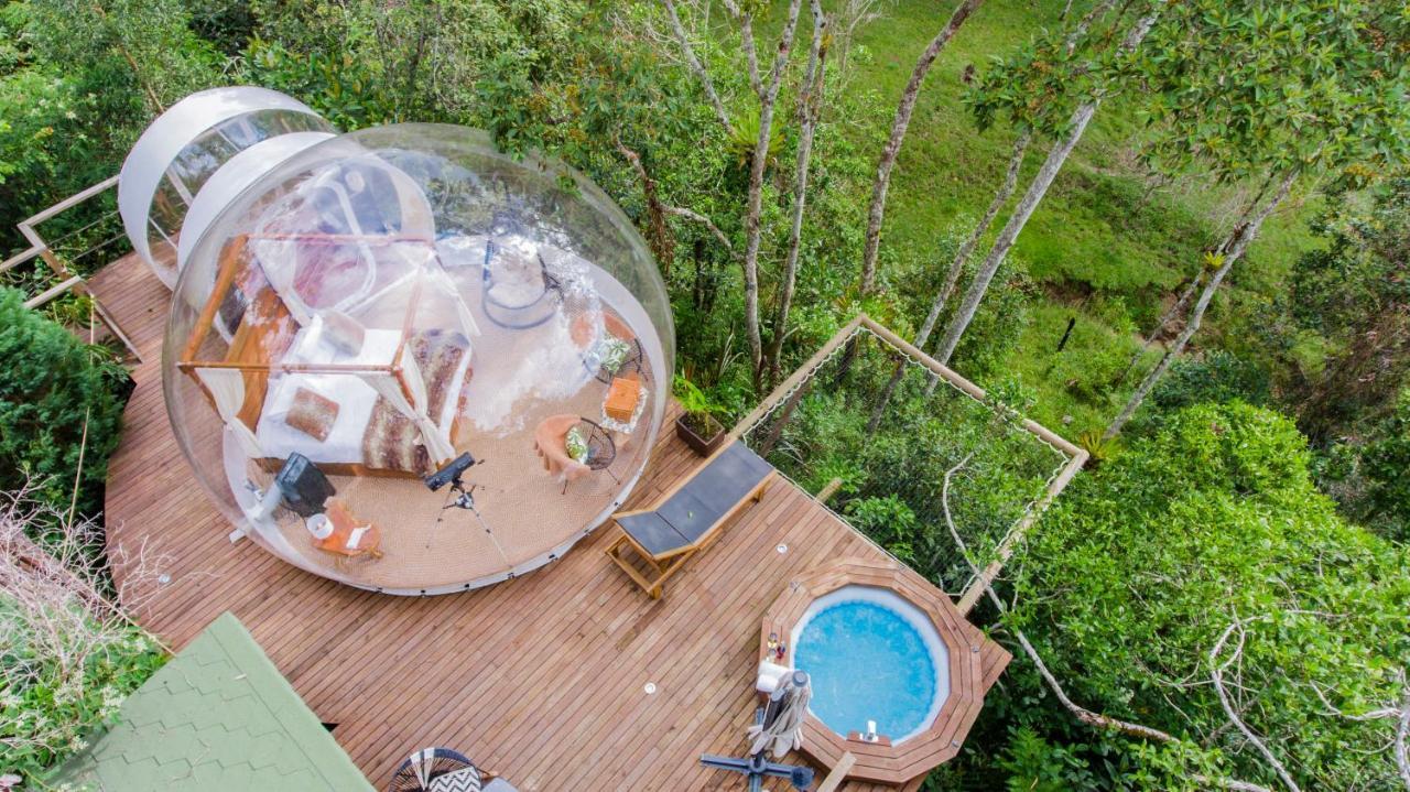 Bubblesky Glamping Guatape Hotel Eksteriør billede