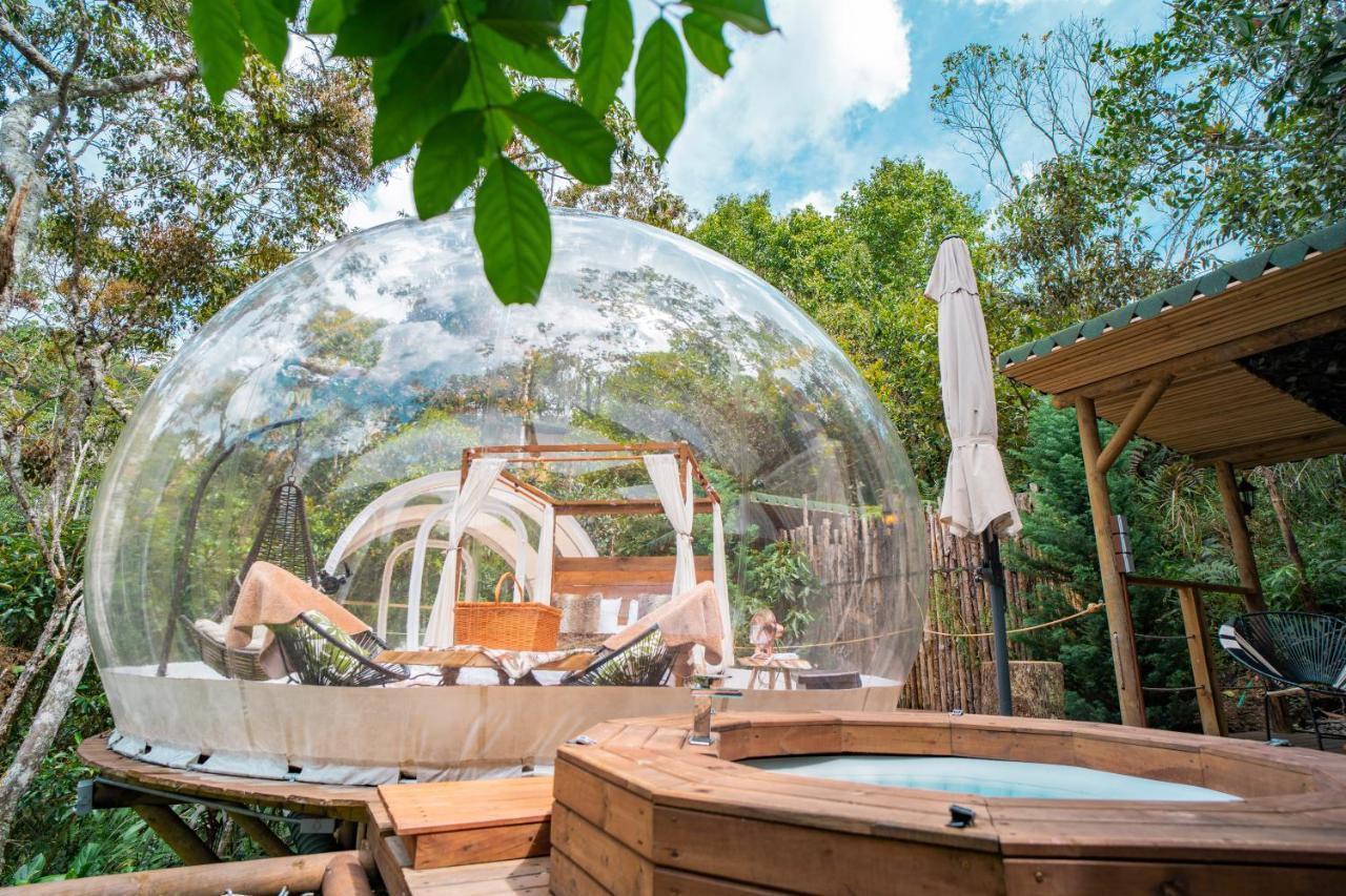 Bubblesky Glamping Guatape Hotel Eksteriør billede