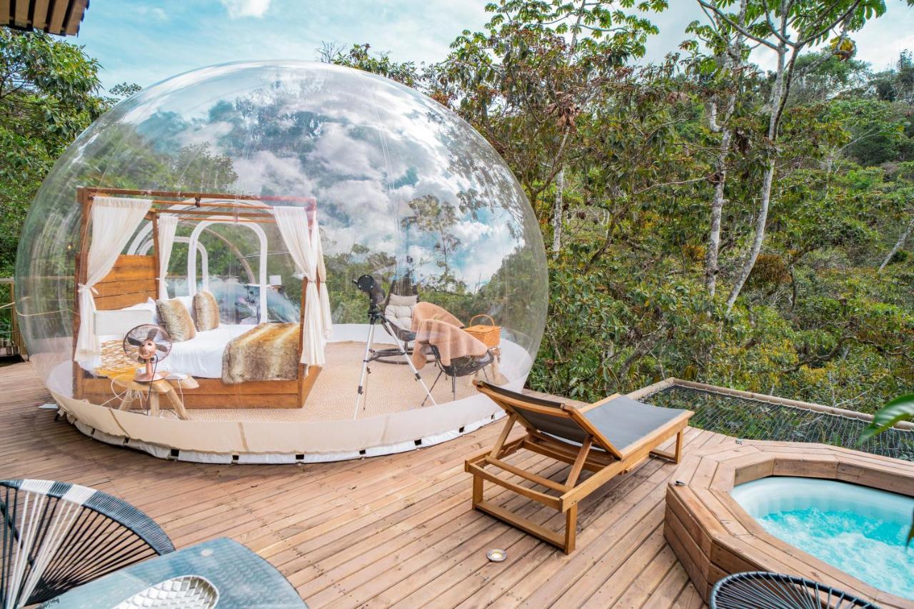 Bubblesky Glamping Guatape Hotel Eksteriør billede